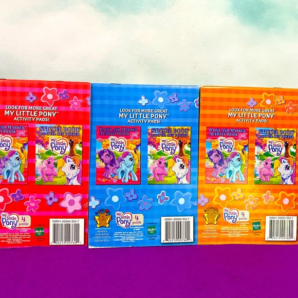 MY LITTLE PONY G3 NWT 2003 COLORING & ACTIVITY PAD BUNDLE OF 3 HASBRO - Picture 2 of 8
